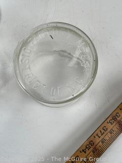 Two (2) Glass Canisters and Wedgwood Patrician Torbay Pattern Creamer<br><br>Wendy

<br><br>

Removal Options:<br><br> Sat (Nov 8) & Sun (Nov 9) 11-3pm, 56 Scotch Hill Rd., Cambridge NY 12816<br><br>

Sat (Nov 15) 12-2pm, TMG Warehouse, 2800 Juniper St., Fairfax, VA 22031<br><br>

Request Shipping (david@themcguiregroupllc.com)