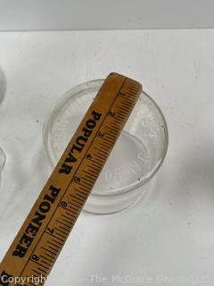 Two (2) Glass Canisters and Wedgwood Patrician Torbay Pattern Creamer<br><br>Wendy

<br><br>

Removal Options:<br><br> Sat (Nov 8) & Sun (Nov 9) 11-3pm, 56 Scotch Hill Rd., Cambridge NY 12816<br><br>

Sat (Nov 15) 12-2pm, TMG Warehouse, 2800 Juniper St., Fairfax, VA 22031<br><br>

Request Shipping (david@themcguiregroupllc.com)