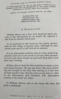 1960 HC/DJ Adirondack Country American Folkways William Chapman White