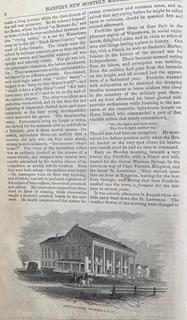 Large format 1856 Bound Harper's New Monthly Magazine Vol XIII June - November