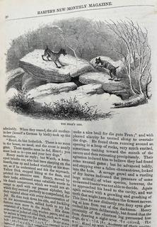 Large format 1856 Bound Harper's New Monthly Magazine Vol XIII June - November