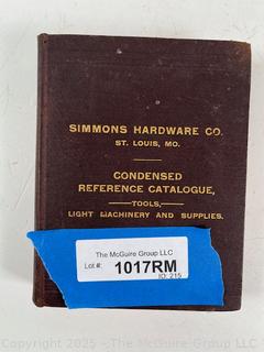 Simmon's Hardware Catalog of Tools, Light Machinery and Supplies