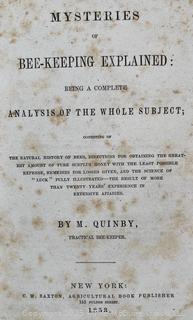 1853 Mysteries of Beekeeping Explained: A Guide... by Quimby, Moses HB