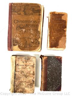 Four 19th C Books Including History of the United States From First Settlements to the Close of the War With Britain in 1815. Published in 1830 by Collins and Hannay. W.E. Dean Printer.