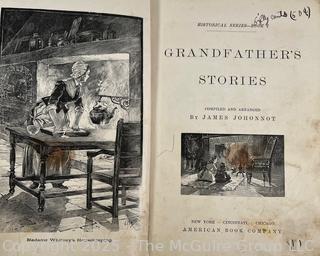 Four 19th C Books Including History of the United States From First Settlements to the Close of the War With Britain in 1815. Published in 1830 by Collins and Hannay. W.E. Dean Printer.