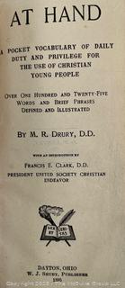 Four 19th C Books Including History of the United States From First Settlements to the Close of the War With Britain in 1815. Published in 1830 by Collins and Hannay. W.E. Dean Printer.