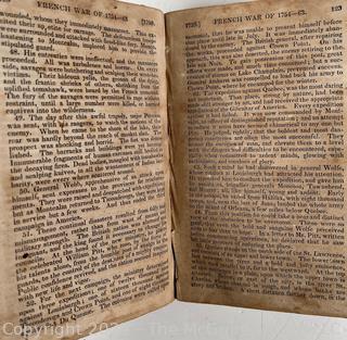 Four 19th C Books Including History of the United States From First Settlements to the Close of the War With Britain in 1815. Published in 1830 by Collins and Hannay. W.E. Dean Printer.