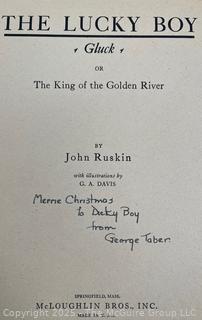 1929 The Lucky Boy McLoughlin Bros. Illustrated Children’s Book by John Ruskin Diecut Shaped