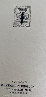 1929 The Lucky Boy McLoughlin Bros. Illustrated Children’s Book by John Ruskin Diecut Shaped