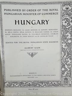 Wiener Werkstatte Hungary 1910 Budapest Erdelyi Railroad Book Illustrated Albert Kain