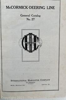 1926 McCormick Deering International Harvester HB General Farm Catalog No.27