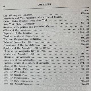 1906 The New York Red Book: An Illustrated Legislative Manual State Government