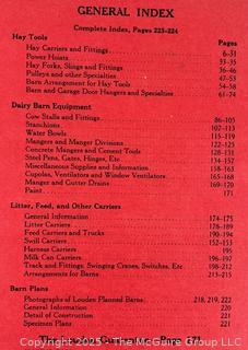 Two Catalogs: 1919 The Jamesway No. 27 How to Build and Equip a Practical up to date Dairy Barn, and 1930 The Louden Machinery Company, Fairfield Iowa. 1930