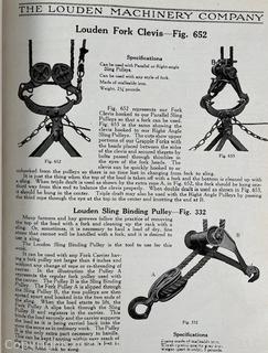 Two Catalogs: 1919 The Jamesway No. 27 How to Build and Equip a Practical up to date Dairy Barn, and 1930 The Louden Machinery Company, Fairfield Iowa. 1930