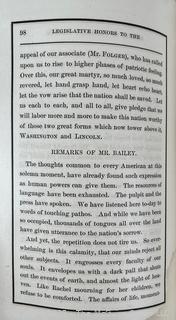Legislature of the State of New York Honors the Memory of President Lincoln. Obsequies of President Lincoln 1865