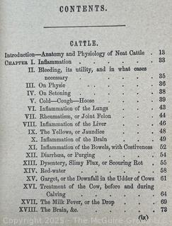 HB Book Titled Farmers Stock Breeders Guide by Joseph Townley 122 Nassau St NY