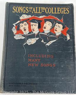 Songs of All the Colleges 1900 Hinds & Noble David B Chamberlain/Karl Harrington