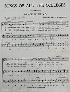 Songs of All the Colleges 1900 Hinds & Noble David B Chamberlain/Karl Harrington
