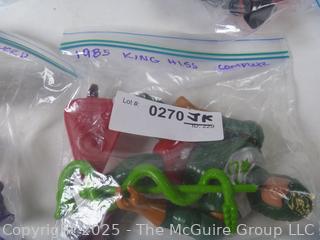 Vintage Toys: Masters of the Universe (MOTU): KING HISS Action Figure and Weapons