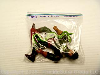 Vintage Toys: Masters of the Universe (MOTU): KING HISS Action Figure and Weapons