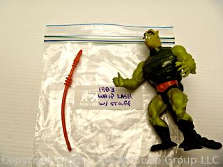 Vintage toys: Masters of the Universe (MOTU): WHIP LASH action figure and weapons