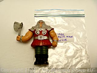 Vintage Toys: Masters of the Universe (MOTU): RAM MAN Action Figure and Weapons