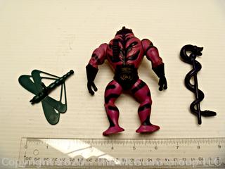 Vintage Toys: Masters of the Universe (MOTU): TUNG LASHER Action Figure and Weapons