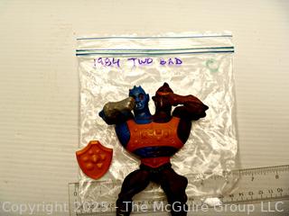 Vintage Toys: Masters of the Universe (MOTU): TWO BAD Action Figure and Weapons