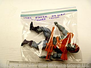 Vintage Toys: Masters of the Universe (MOTU): FAKER Action Figure and Weapons