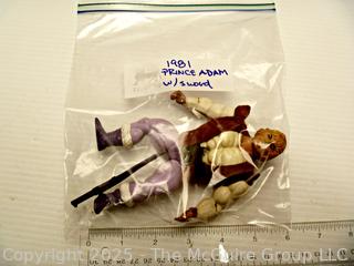 Vintage Toys: Masters of the Universe (MOTU): PRINCE ADAM Action Figure and Weapons