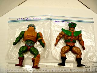 Vintage Toys: Masters of the Universe (MOTU): MAN-AT-ARMS and TRI KLONE Action Figures