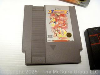 Vintage toy: Nintendo game cartridges: TRACK & FIELD & RUSH'N ATTACK