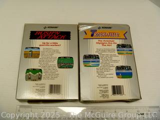 Vintage toy: Nintendo game cartridges: TRACK & FIELD & RUSH'N ATTACK