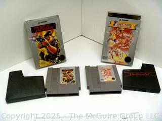 Vintage toy: Nintendo game cartridges: TRACK & FIELD & RUSH'N ATTACK