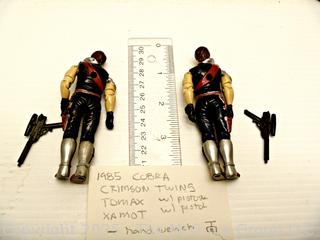 Vintage Toys: Hasbro G.I. Joe ARAH - Cobra Crimson Twins (w/Pistols)