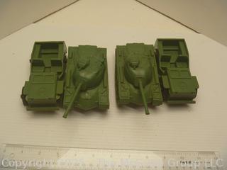 Classic Green Army Men and Vehicles Toys