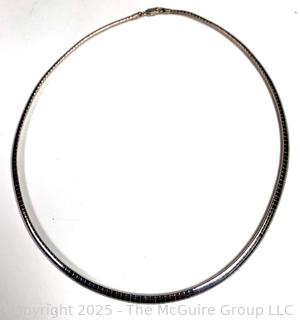 Sterling Silver Omega Chain Necklace