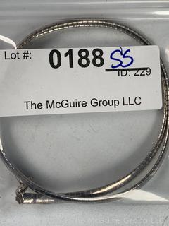 Sterling Silver Omega Chain Necklace