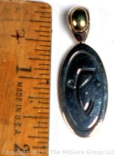 Ann King Sterling Silver with 18kt Gold Letter Initial Pendant 