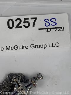 Nichole Miller Sterling Silver with Gemstones Cross Pendant Necklace