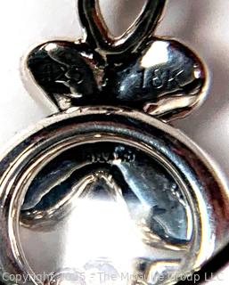 Ann King Sterling with 18kt Ball Chain Necklace with Flower Toggle 