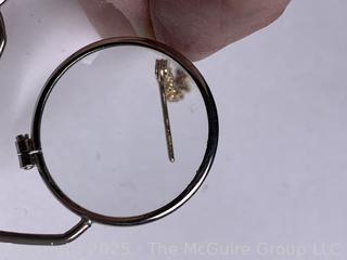 14KT Yellow Gold Rope Chain Earrings  