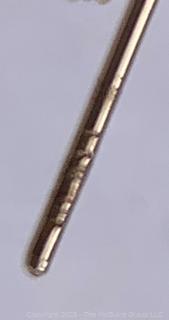 14KT Yellow Gold Rope Chain Earrings  