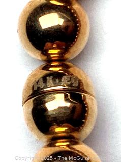 EternaGold 14kt Gold Bead Bracelet