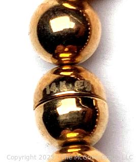EternaGold 14kt Gold Bead Bracelet