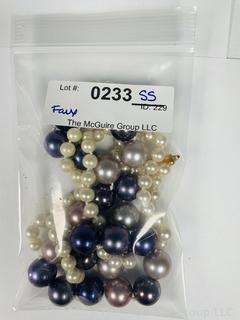 Three (3) Faux Pearl Necklaces