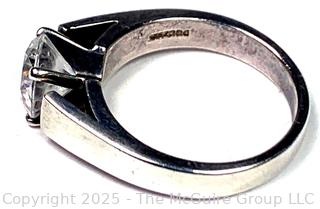 Sterling Silver with Crystal Center Ring