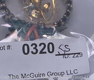 Six (6) Brooches and Bracelet