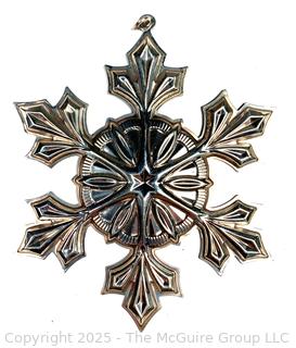 Gorham Sterling Silver Snowflake Ornament 2007 