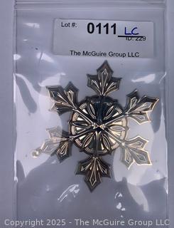 Gorham Sterling Silver Snowflake Ornament 2007 